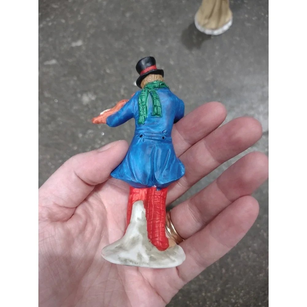 Vintage Russ Berrie Porcelain Christmas Carolers Choir Set 3 Village...